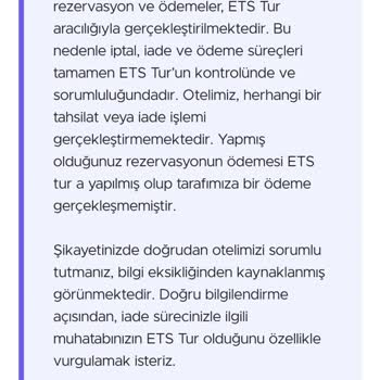 Sağlık Nedeniyle İptal Edilen Rezervasyonun İadesi Gerçekleştirilmiyor