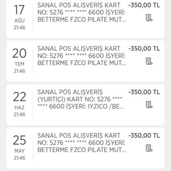 Betterme İptal Edilen Aboneliğe Rağmen Haksız Ücret Kesintisi Ve İade Talebi