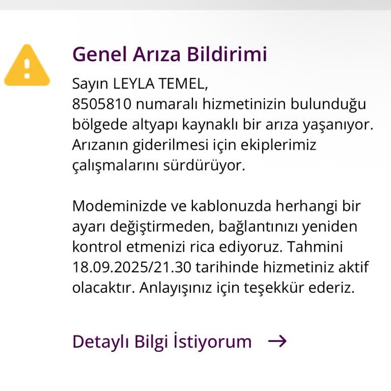 Plansız Kesinti Ve Sürekli İletişim Eksikliği Mağduriyeti