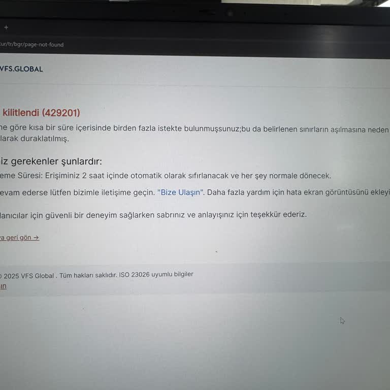 VFS Global Bulgaristan Randevu Sistemindeki Sürekli Hata Ve Destek Eksikliği Mağduriyeti