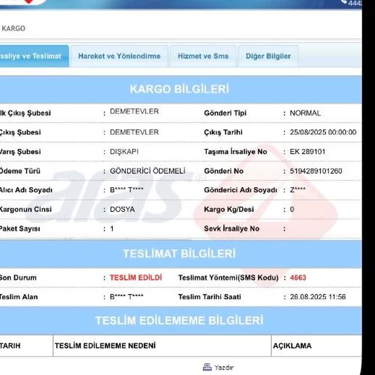 Aras Kargo Adıma Hakaret İçeren Kargo Teslimatı ve Kişisel Verilerin Yanlış Kullanımı