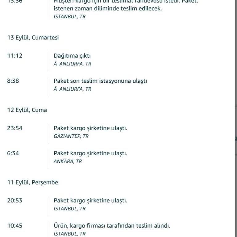 Kargo Teslim Edilmedi, Müşteri Hizmetlerinden Net Bilgi Alınamıyor