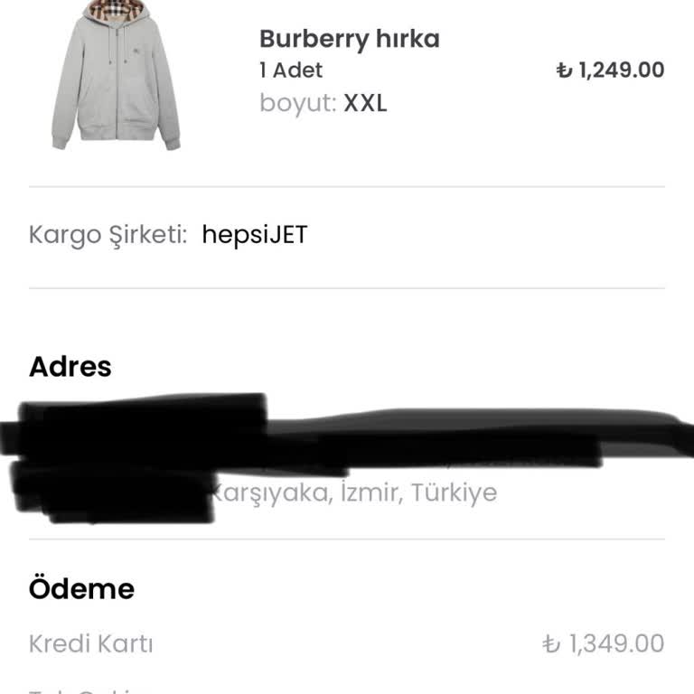 Ceket Siparişim Kargoya Verilmedi İletişim Yok