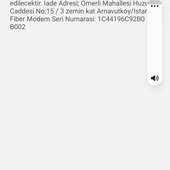 Modem İadesinde İletişim Eksikliği Ve Kargo Ücretinin İade Edilmemesi