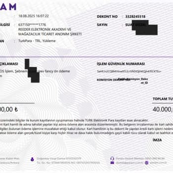 Kapora İadesi Yapılmıyor, Müşteri Hizmetleri Cevap Vermiyor