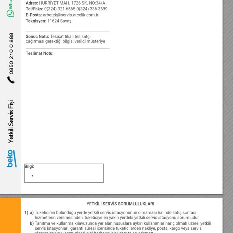 Beko Klima Garanti Kapsamında Onarılmadı, Servis Ve Tesisatçı Mağduriyeti