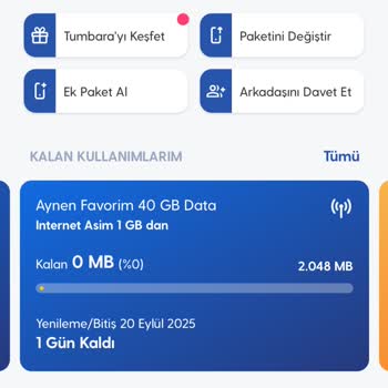 Sosyal Medya İnternetim Hiç Kullanılmadan Normal İnternetim Tükendi Ek Ücret Yansıtıldı