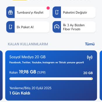 Sosyal Medya İnternetim Hiç Kullanılmadan Normal İnternetim Tükendi Ek Ücret Yansıtıldı