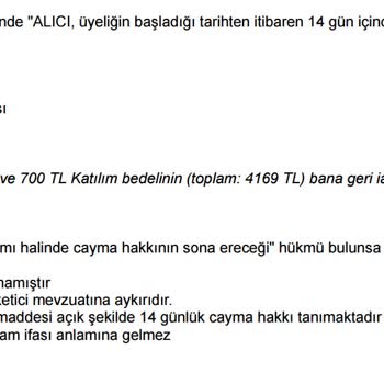 Macfit Cayma Hakkımı Yok Saydı Ödediğim Ücreti İade Etmiyor