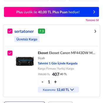 İndirimli Aldığım Toner İptal Edildi Fiyatı Artırıp Tekrar Satışa Sundular