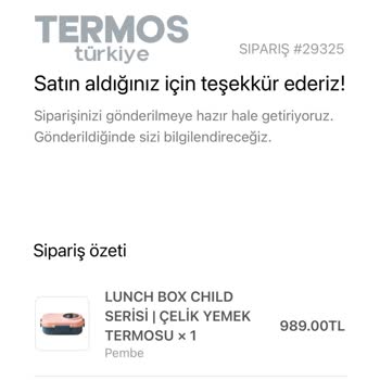 İki Ay Geçmesine Rağmen Termos Siparişim Teslim Edilmedi İletişimde Belirsizlik Yaşıyorum