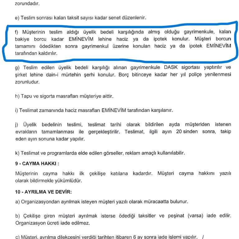 İpotek Kaldırılmıyor, Ödenmiş Senetler Teslim Edilmiyor, Mağduriyetim Giderilmiyor