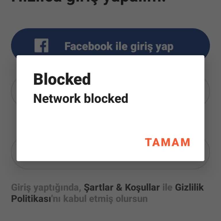 Hornet Uygulamasında Hesabım Bloklandı, Giriş Yapamıyorum