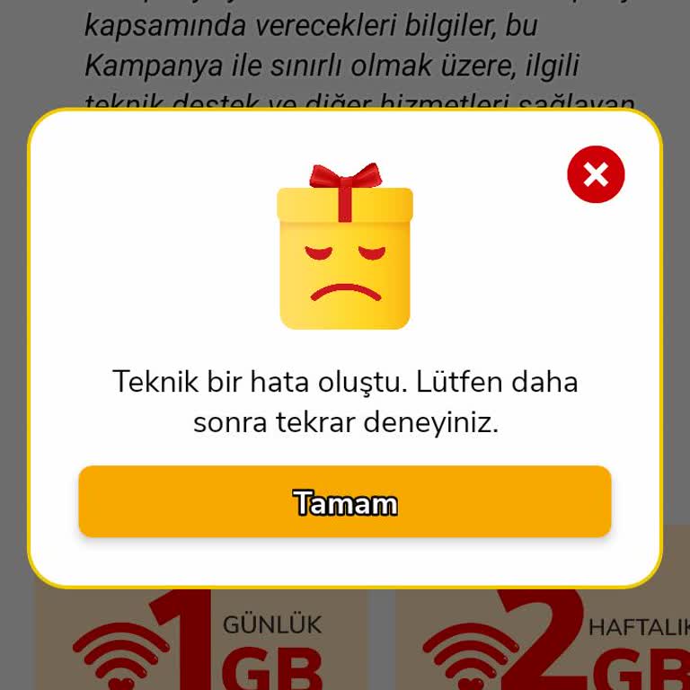 Eti Mutlu Kutu Uygulamasında Sürekli Teknik Hata Sorunu