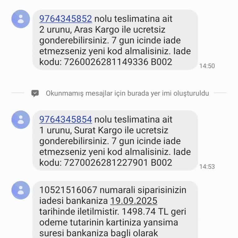 İade İşlemlerinde Kargo Teslimi Ve Müşteri Hizmetleri Mağduriyeti