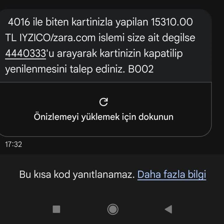 Onaysız Kredi Kartı Harcaması İçin Zara.com Ve Iyzico'dan Çözüm Alamıyorum