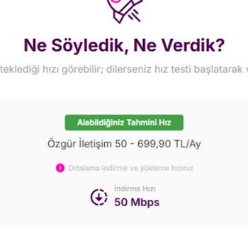 Vaadedilen İnternet Hızı Sağlanmıyor, Bağlantı Kopmaları Yaşıyorum