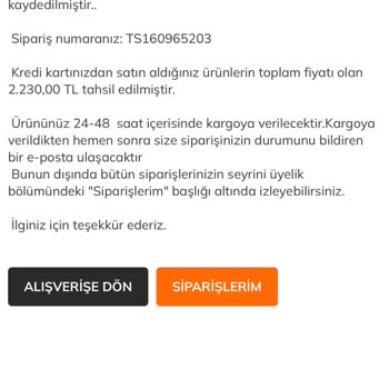 Kargoya Verilmeyen Ürün İçin Kargo Ücreti İadesi Yapılmadı