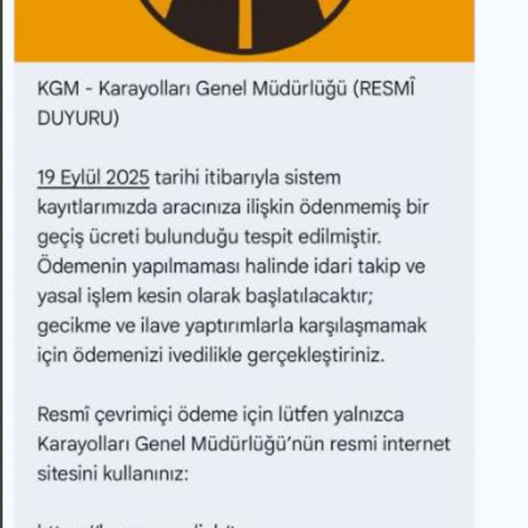 Sahte Mesajla Bilgilendirme Ve Güvenlik Talebi