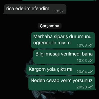 Sipariş Sonrası Sessizlik: Paramı Geri İstiyorum!