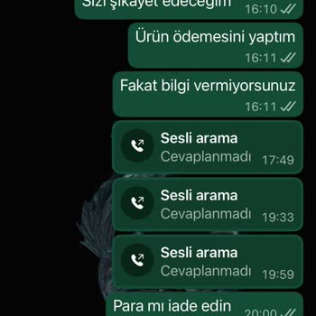 Sipariş Sonrası Sessizlik: Paramı Geri İstiyorum!