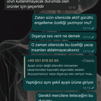 Vaat Edilen Gürültü Engelleme Özelliği Olmayan Kulaklık İçin İade Talebi