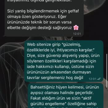 Vaat Edilen Gürültü Engelleme Özelliği Olmayan Kulaklık İçin İade Talebi