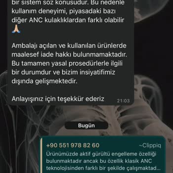 Vaat Edilen Gürültü Engelleme Özelliği Olmayan Kulaklık İçin İade Talebi