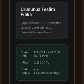Satın Aldığım PUBG UC Bakiyesinin Eksik Yüklenmesi Ve Müşteri Hizmetlerinden Yanıt Alamama
