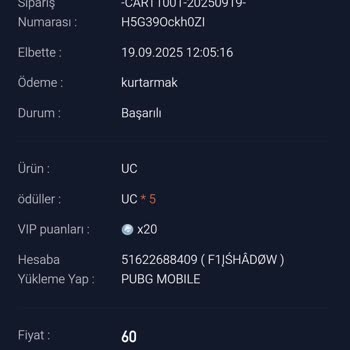 Satın Aldığım PUBG UC Bakiyesinin Eksik Yüklenmesi Ve Müşteri Hizmetlerinden Yanıt Alamama