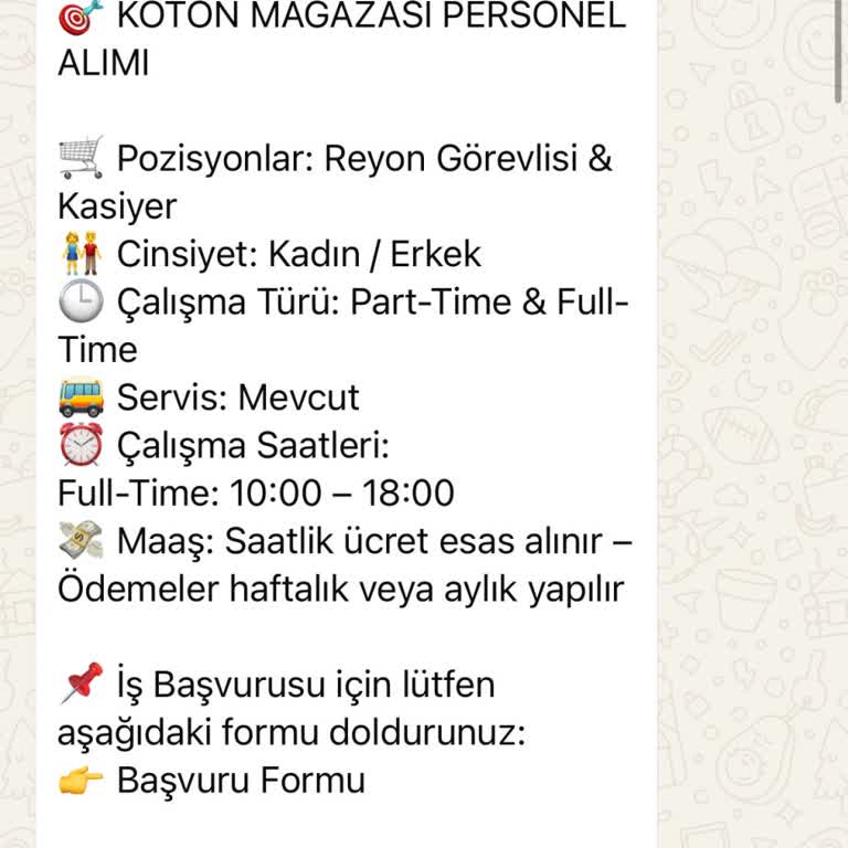 Koton İş İlanı Üzerinden Kişisel Bilgi Talebi Ve Güvenlik Endişesi