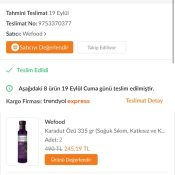 Wefood İnternet Sitesinden Alınan Sipariş 21 Gündür Teslim Edilmedi, Çözüm Sunulmuyor