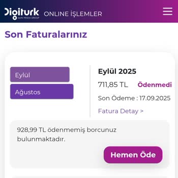 Digiturk'ten Hizmet Alamadan Fahiş Ücret Ve Sorumsuzluk
