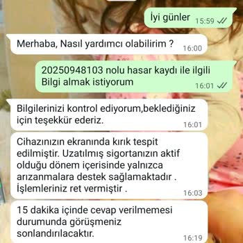 Ek Sigorta Kapsamında Hasar Karşılanmadı, Ücret İadesi Talebim Reddedildi