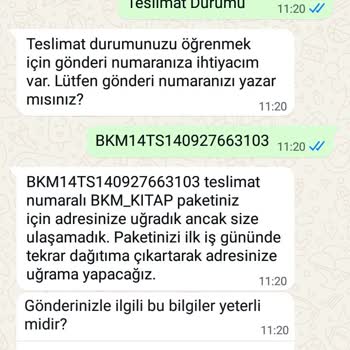 Teslim Edilmeyen Kargo Nedeniyle Kızımın Okul Kitapları Elime Ulaşmadı Mağdur Oldum