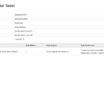 İade Sürecindeki Gecikme Ve İlgisizlik Nedeniyle Mağduriyet Yaşıyorum