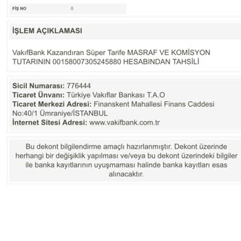 Onayım Olmadan Kazandıran Tarife Ücreti Kesildi, İade Talep Ediyorum