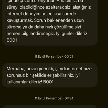 Sürekli Bakım Çalışmaları Nedeniyle Uzun Süreli İnternet Kesintisi Ve Yetersiz Müşteri Hizmetleri