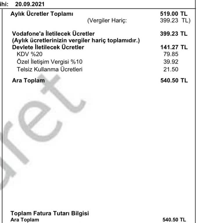 Faturada Anlamadığım Ek Ücretler Ve İptal Talebim Var