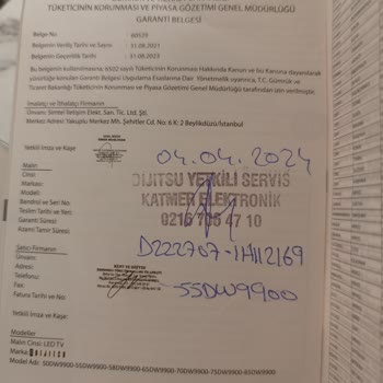 Garanti Kapsamındaki Televizyonumun Servis Sorunu Ve İlgisizlik