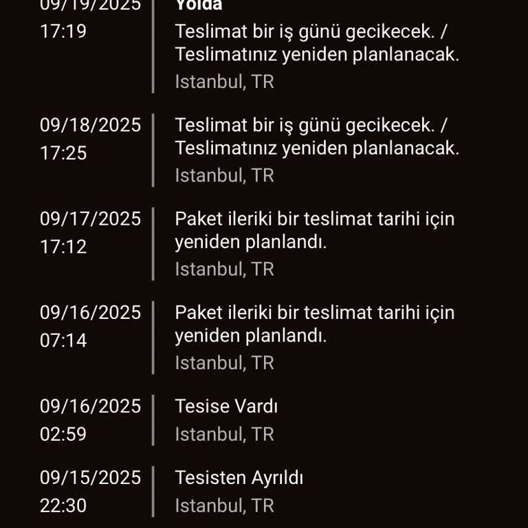 UPS Teslimatım Sürekli Erteleniyor, Net Bilgi Ve Çözüm Alamıyorum