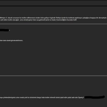 Teslim Edilmeyen Ürün İçin Satıcıdan Destek Alamıyorum, Mağduriyetim Sürüyor