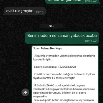 İade Ücretim 25 Gündür Yatırılmadı, Bilgilendirme Yapılmadı