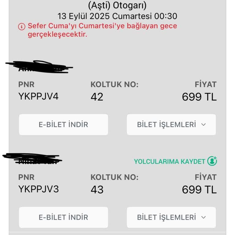 Yanlış Yöne Alınan Biletin İptal Edilmemesi Sorunu