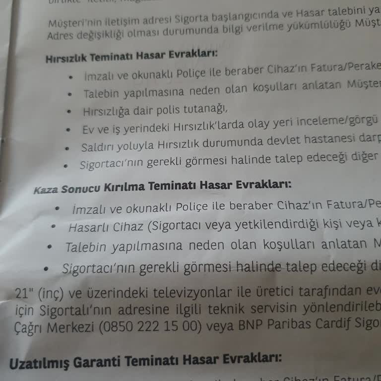 Sigorta Kapsamındaki Hasarım Karşılanmıyor: Mağduriyetimin Giderilmesini İstiyorum