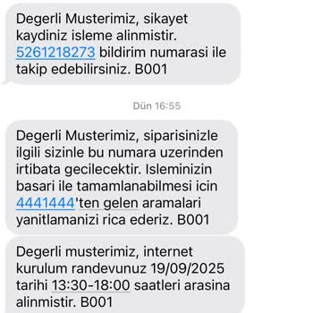 Fiber Altyapı Ve Modem Kurulumu İçin 1 Aydır Bekliyorum Mağduriyetim Artıyor