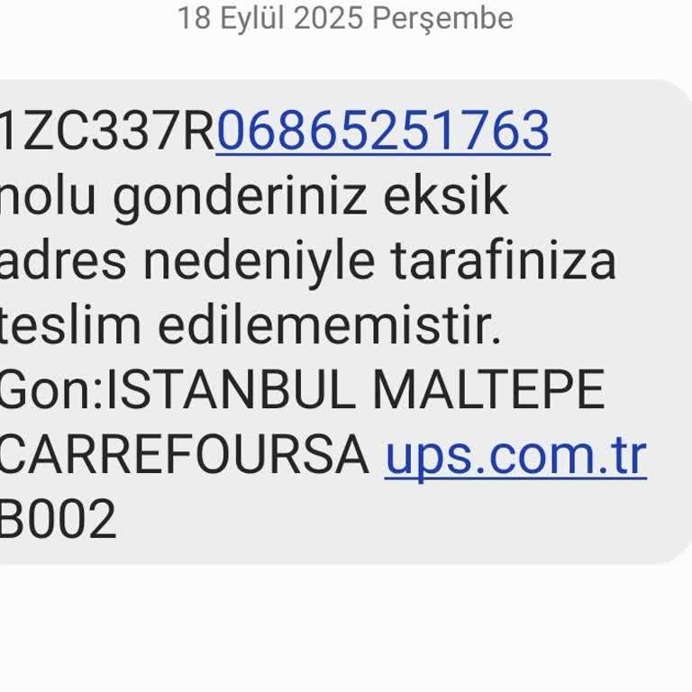 UPS Kargo Adres Bahaneleriyle Teslimatı Geciktirdi