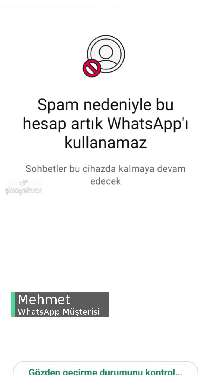 WhatsApp Hesabım Spam Yedi videonun kapak resmi