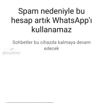 WhatsApp Hesabım Spam Yedi