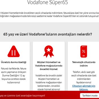Vodafone 65 Yaş Üstü Tarife Vaadi Yerine Getirilmedi